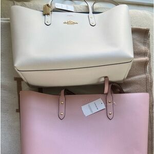 Coach tote Chalk and pink
